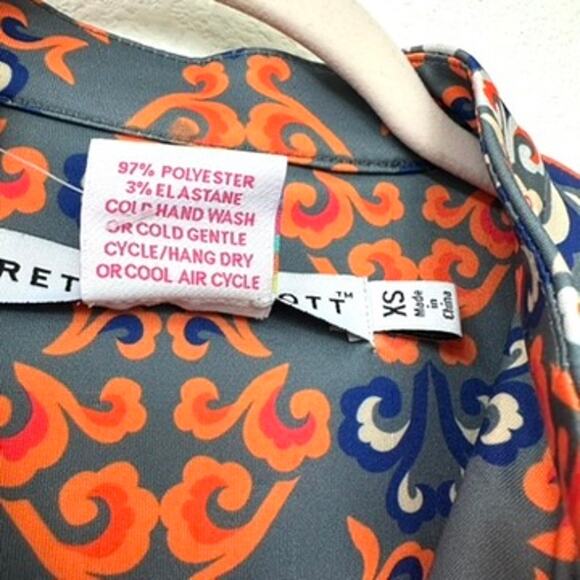 Gretchen Scott NWT Mandarin Turkish Delight Dress in Grey, Size XS - Picture 9 of 9